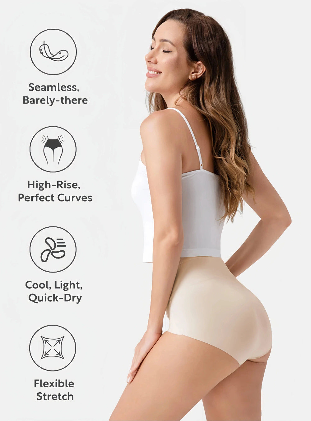 Culottes Invisibles Taille Haute (Lot de 5)
